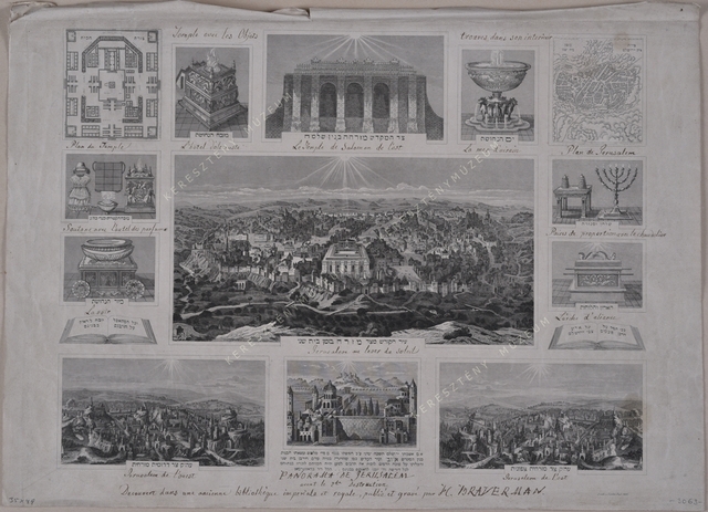 Jeruzsálemi panoráma a 2. Szentéllyel és tárgyaival