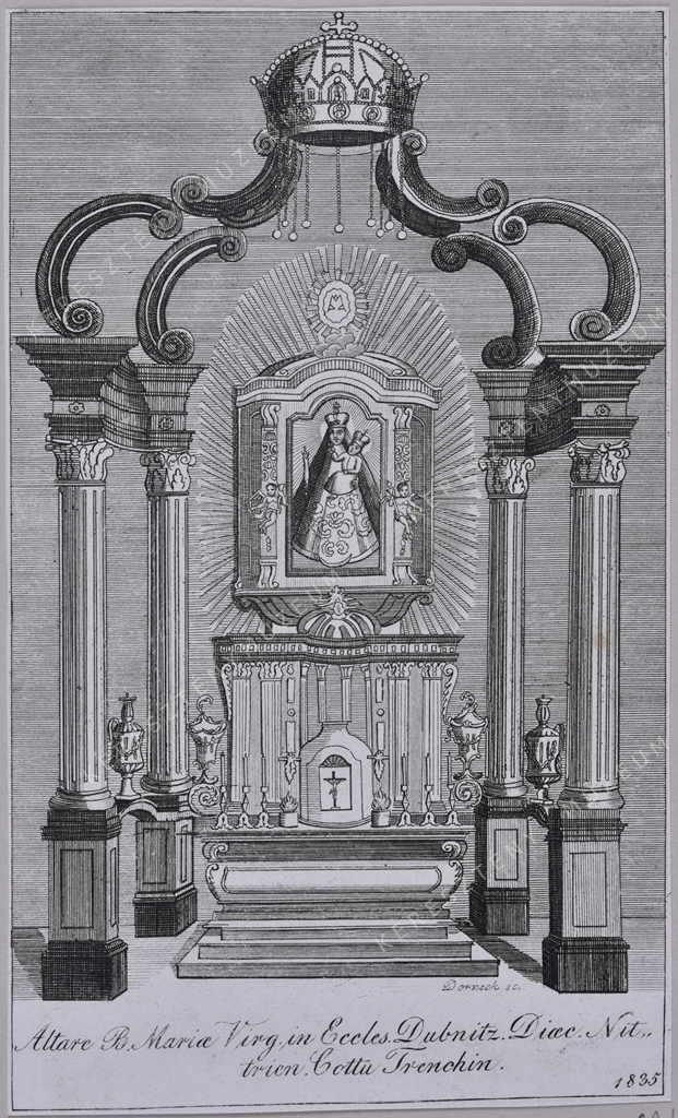 A dubnici (máriatölgyesi) Mária-oltár