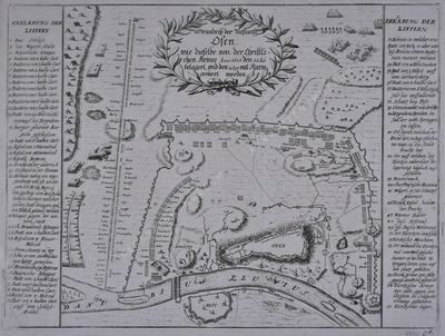 Buda 1686-os ostromának térképe