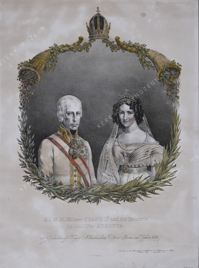 I. Ferenc császár és Karolina Auguszta császárné