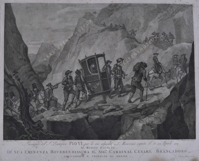 VI. Pius pápa átkel az Alpokon