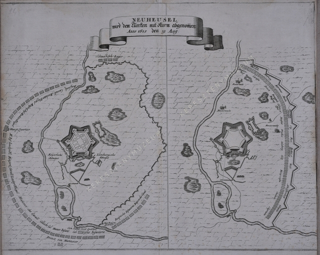 Érsekújvár ostromtérképe 1685-ből