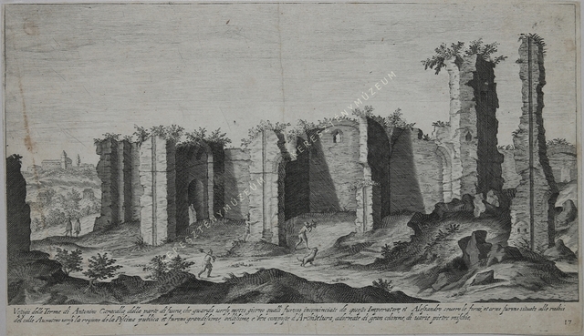 Caracalla fürdőinek romjai