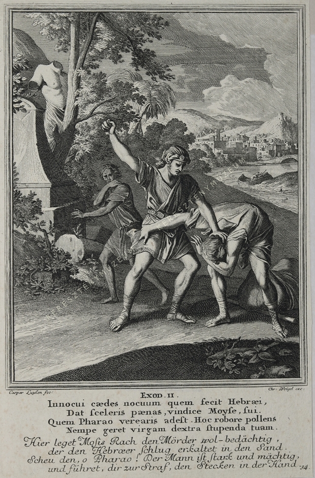 Mózes bosszút áll az egyiptomi gyilkoson