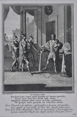 Dávid áldozatot mutat be az Úrna...