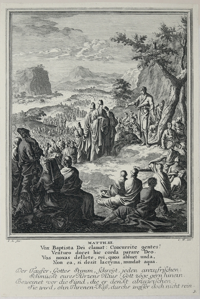 Keresztelő Szent János bűnbocsánatot hirdet