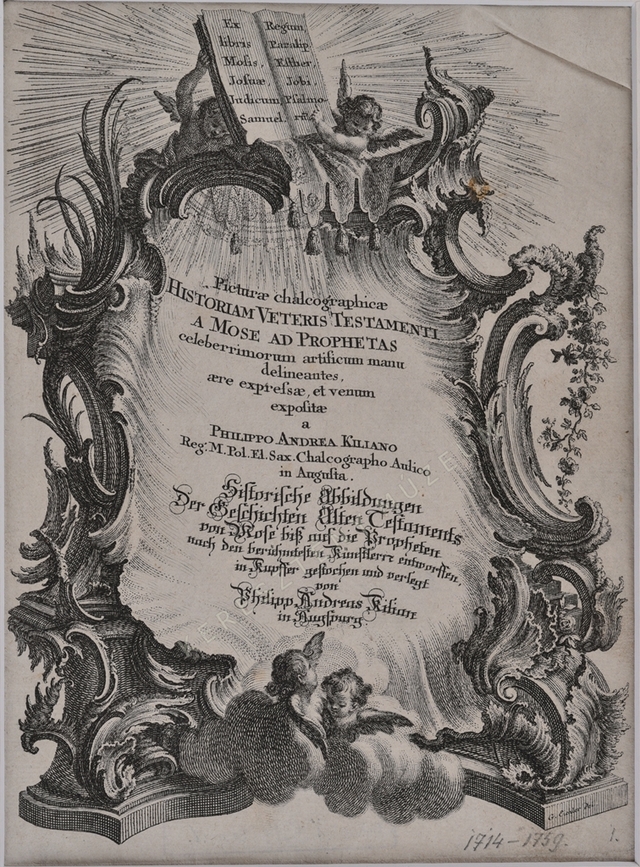 Picturae calchographicae Historiam Veteris Testamenti: címlap