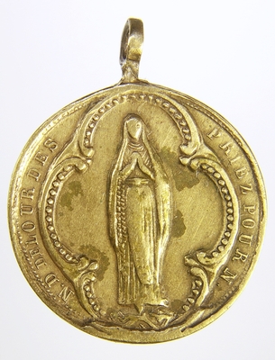 Lourdes -i zarándok érem