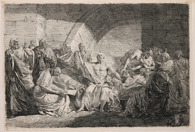 Szókratész a végrendeletét diktá...