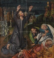 55.65 verso Christ on the Mount of Olives; workday side a panel from the movable wing of a winged altarpiece