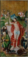 The Resurrection; detail from one of the stationary wings – Four panel paintings from the former main altarpiece of the Church of St. Catherine in Selmecbánya