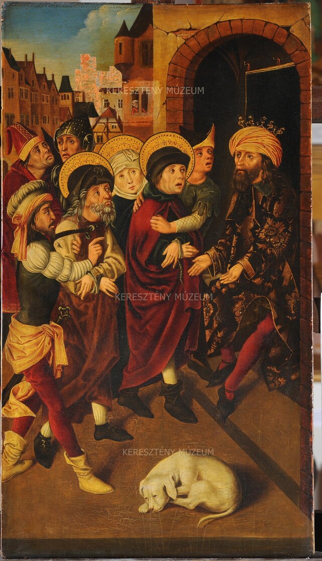 Felix, Regula and Exuperantius appearing before the Governor