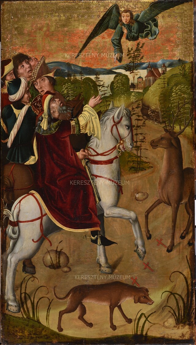 Angel showing Charlemagne the path to the martyrs’ grave 