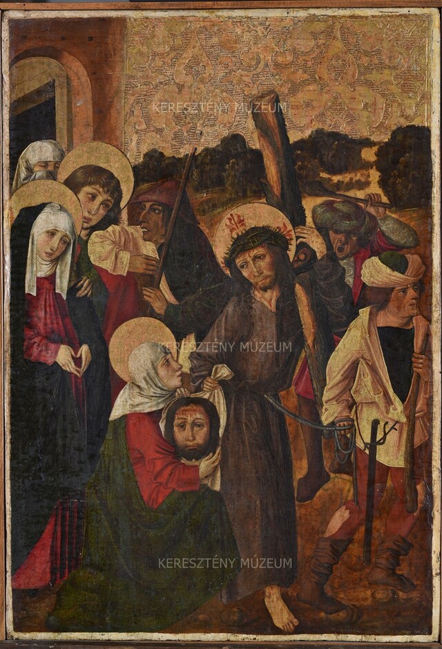 Carrying the Cross; detail from the movable wing of a winged altarpiece