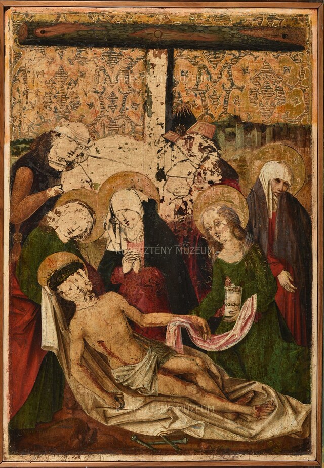 The Descent from the Cross; detail from the movable wing of a winged altarpiece