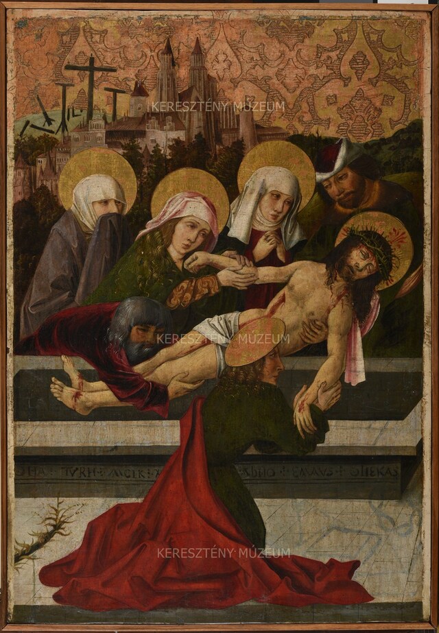 The Entombment of Christ; detail from the movable wing of a winged altarpiece