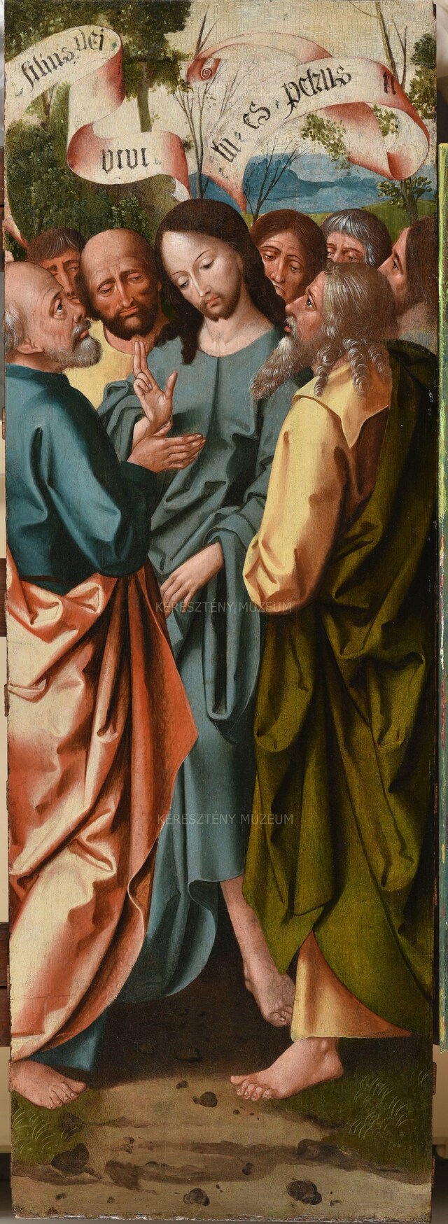 Charge to St. Peter – Details from the movable wings of a winged altarpiece