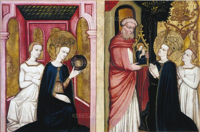Two scenes from the legend of St. Catherine of Alexandria