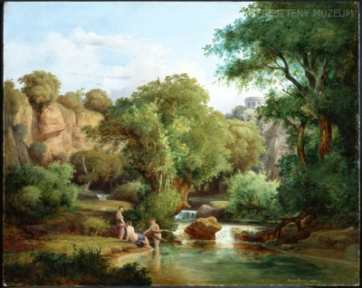 Tájkép nimfákkal