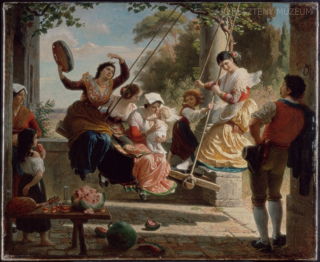 Hintázó olasz társaság Albanoban