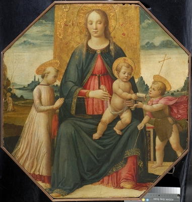 Virgin and Child Enthroned with ...