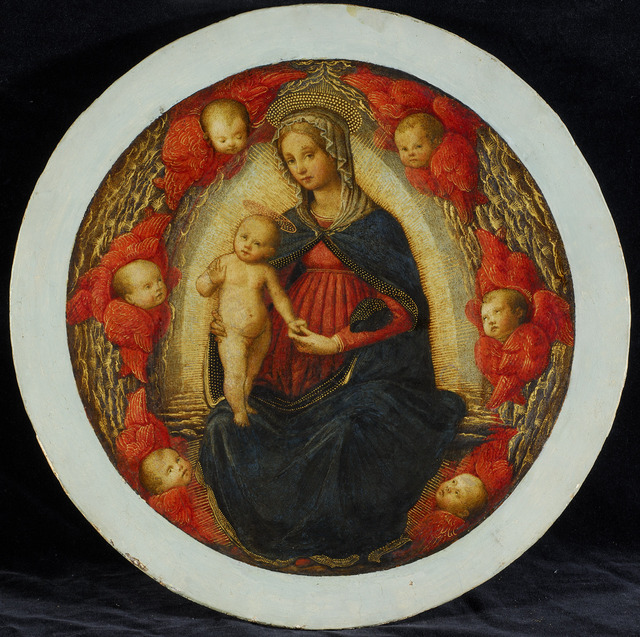 Madonna with Child in mandorla