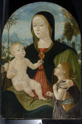 Szűz Mária és gyermeke  Kereszte...