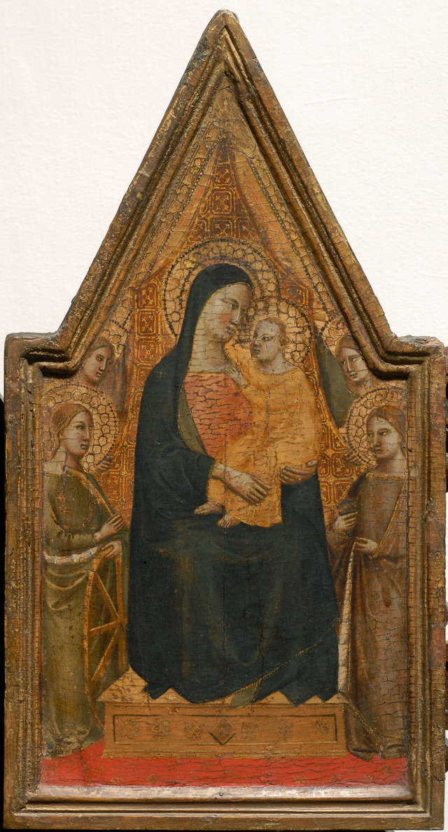 Virgin and Child Enthroned with Mary Magdalen, Saint Catherine of Alexandria and two Angels