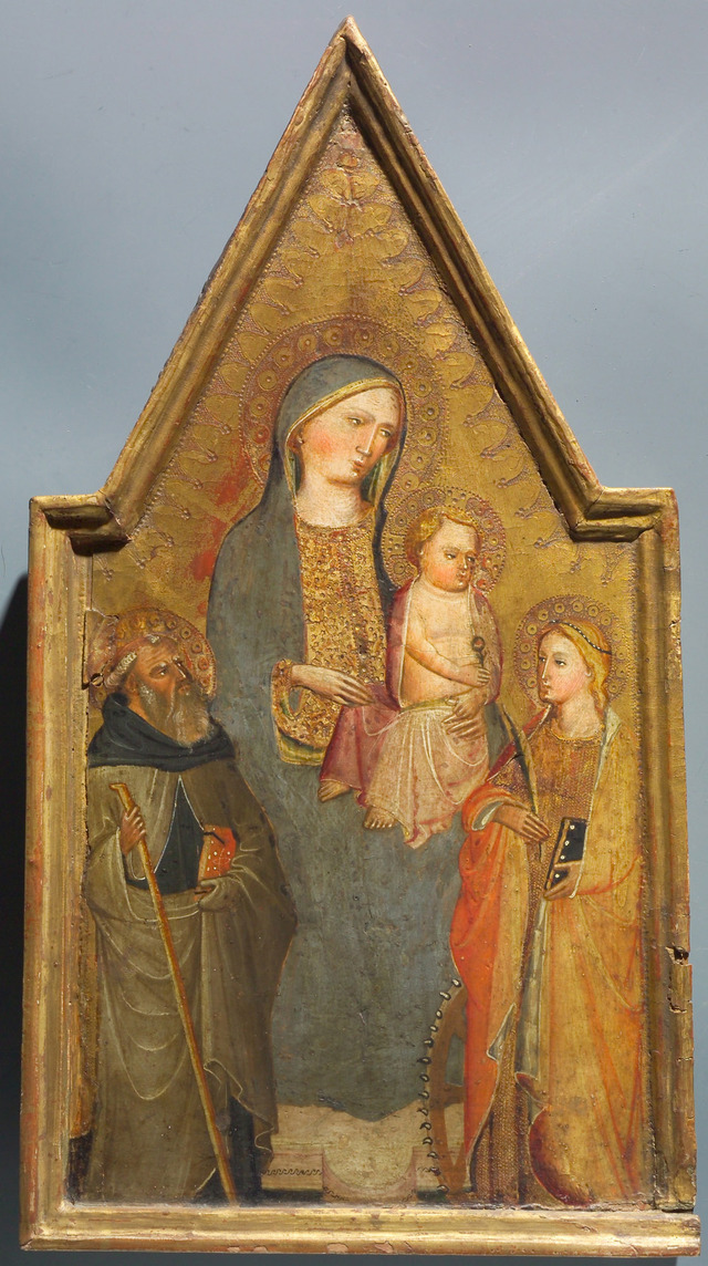 Virgin with Child and  Saint Anthony the Eremit and Saint Catherine of Alexandria