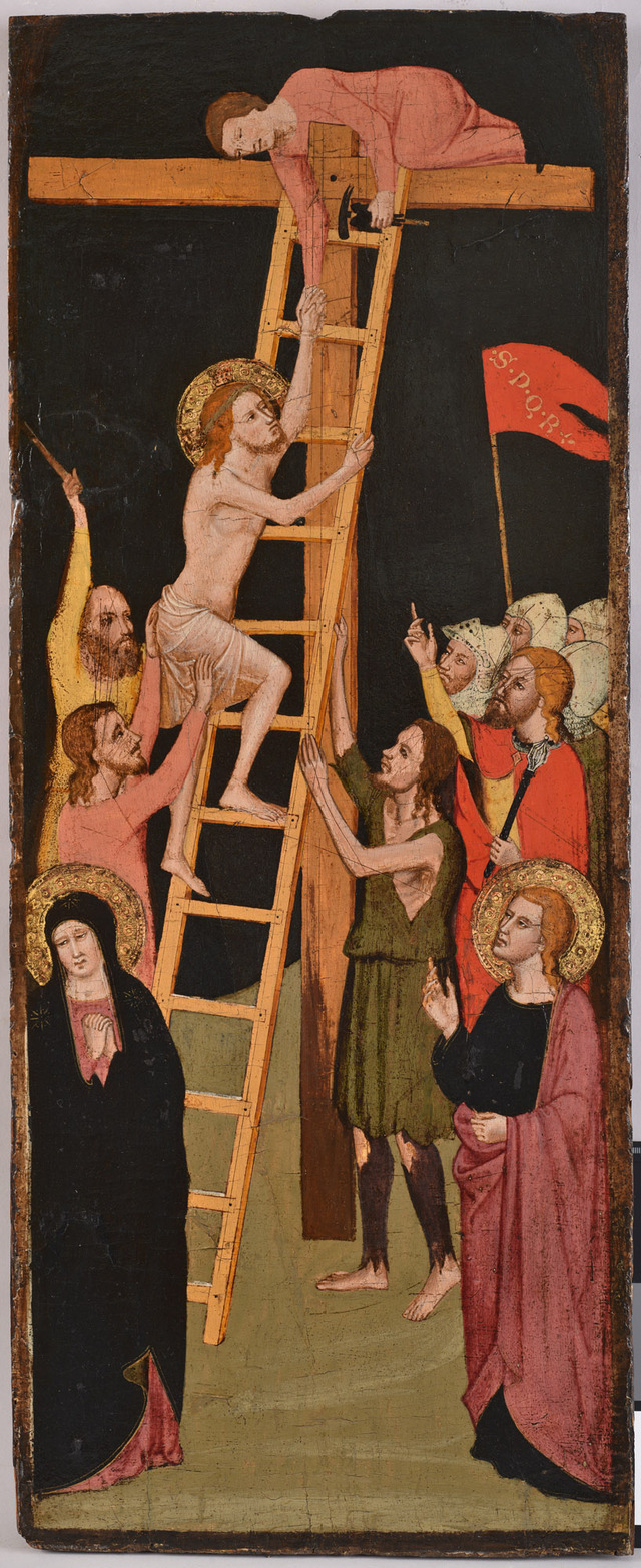 Christ asending to the Cross