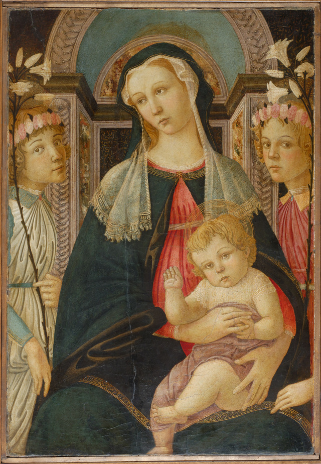 Virgin with Child and two Angels