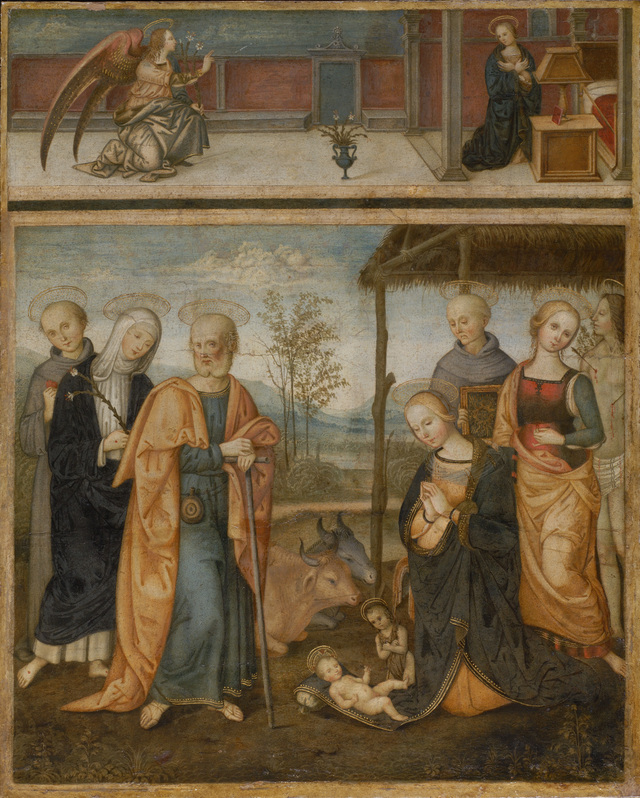 Adoration of the Child Jesus and Annuntiation
