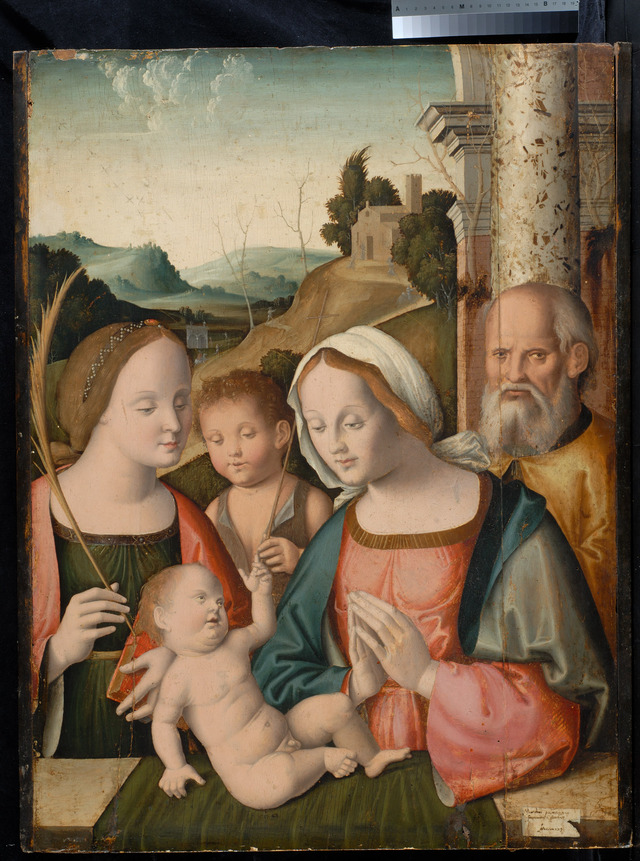 The Holy Family with  Saint Catherine of Alexandria and Saint John the Baptist 