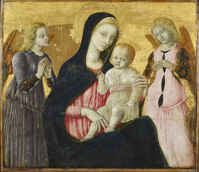 Virgin and Child with two Angels