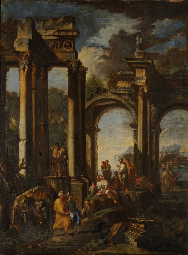 Ancient Ruins with Figures
