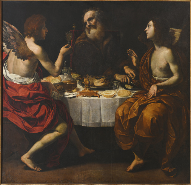 Lot Entertaining the Two Angels