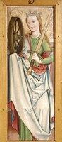 St. Catherine of Alexandria. Feast-day side of an altarpiece wing