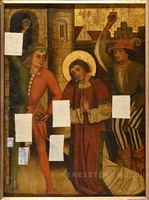The stoning of the martyr St Stephen
