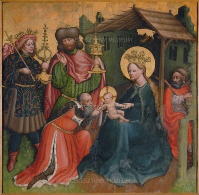 The Adoration of the Magi; on th...