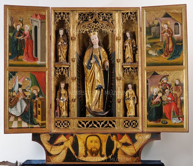 Altarpiece dedicated to the Virgin Mary, from Nagyszalók
