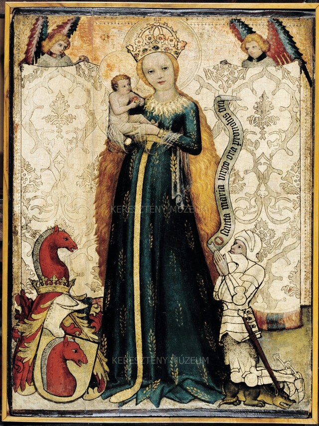Madonna with Ears of Wheat, with a depiction of the donor