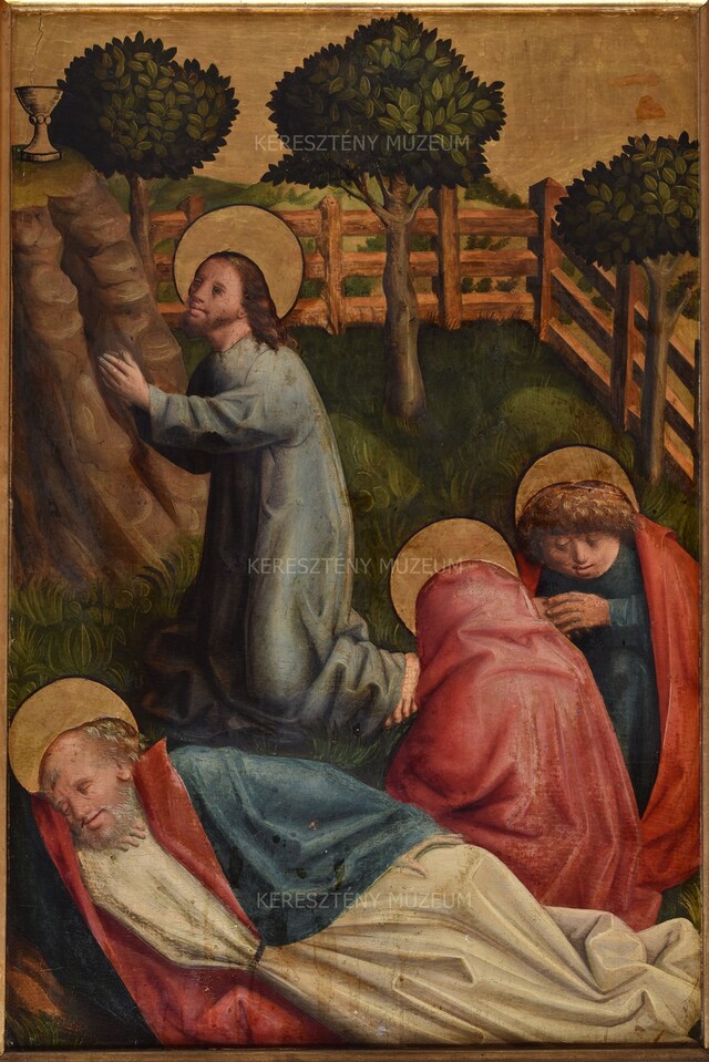 Christ on the Mount of Olives; on the reverse: Descent from the Cross 