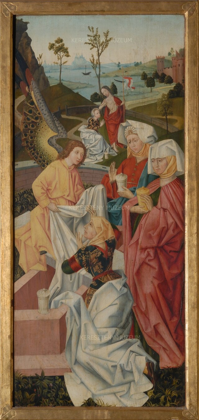 Three women at the tomb of Christ