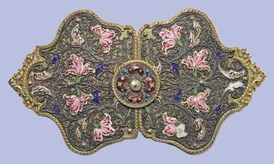 Belt buckles pair 
