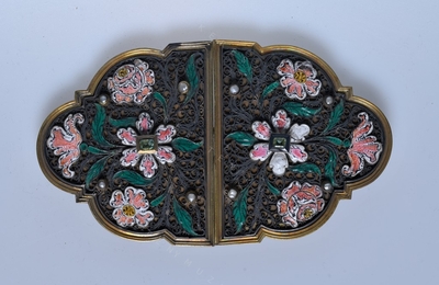 Belt buckles pair 