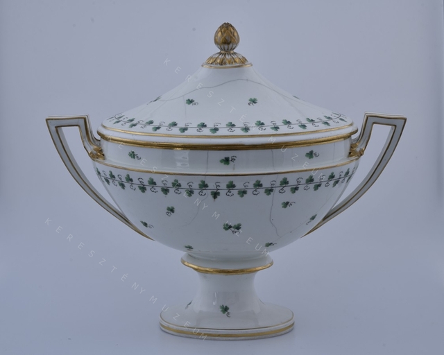 Two-Handled Pedestal Soup Tureen with Cover