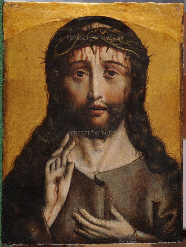 Half figure of Christ Blessing