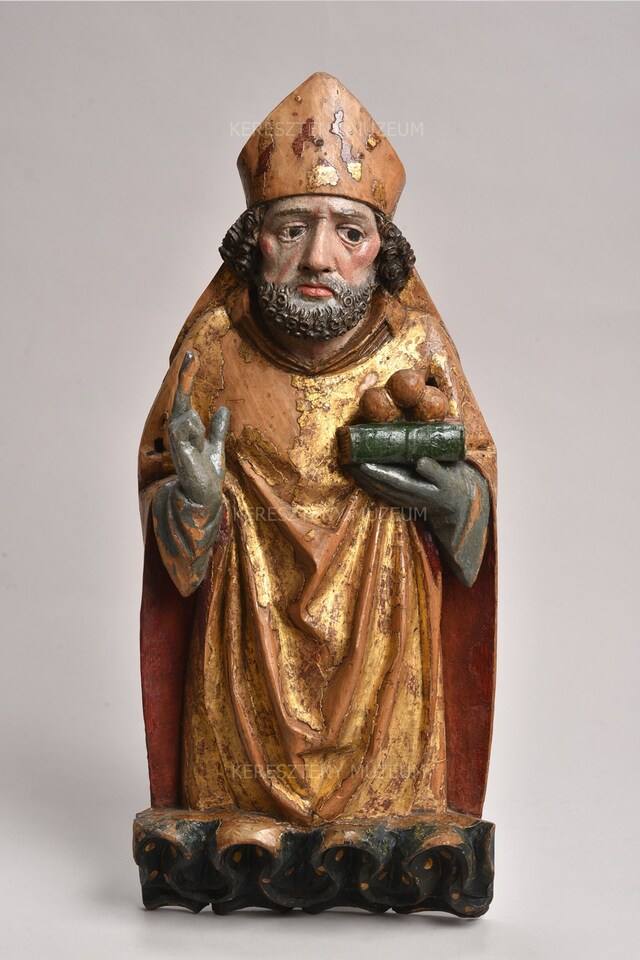 Wooden statue of St. Nicholas