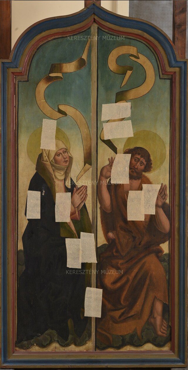 Mary in Prayer and St. John the Baptist