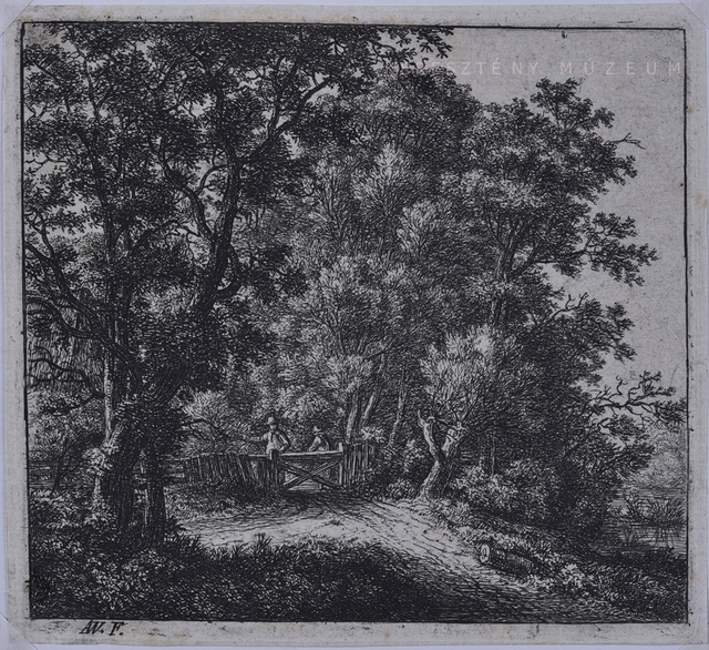 Két férfi a kapunál